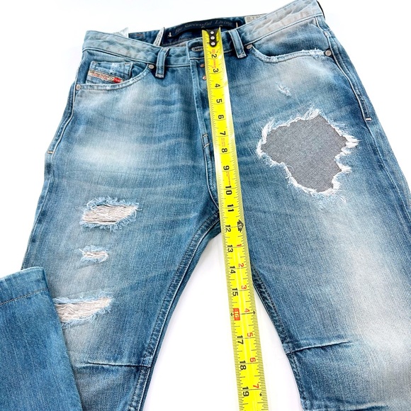 DIESEL EAZEE RELAXED BOYFRIEND LOW WAIST JEANS size 25 W 32 L made in Italy - Picture 12 of 16